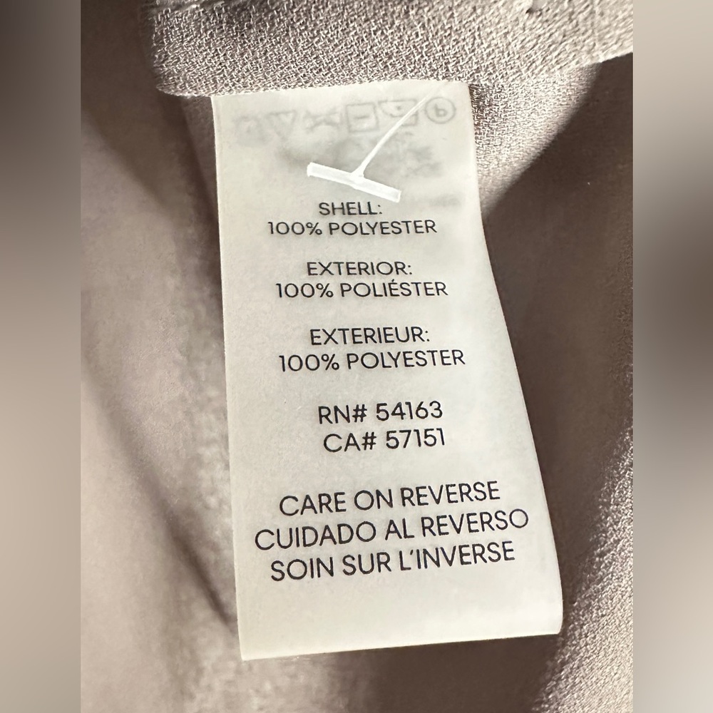 Calvin Klein Button Down Blouse, Gray Large - image 3